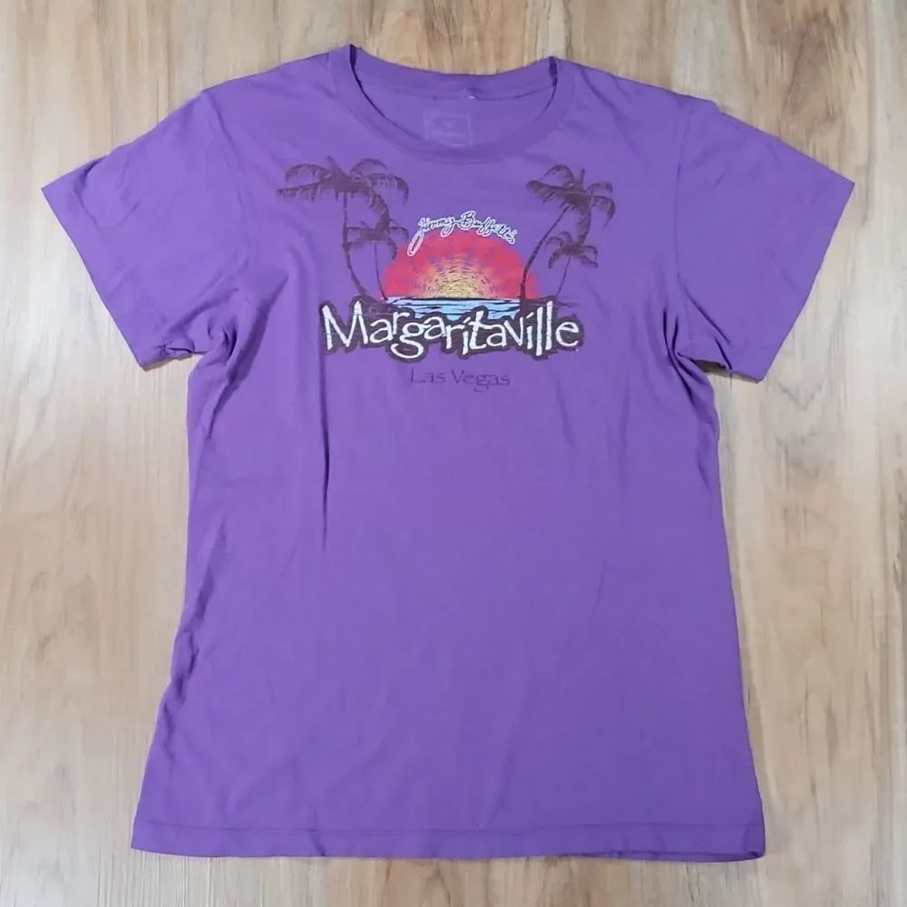 🔺️Jimmy Buffet's Margaritaville Las Vegas Purple Short Sleeve Top Small